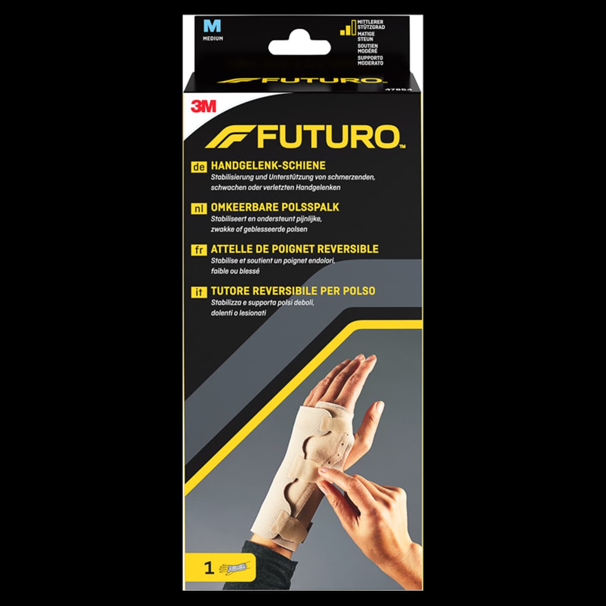 Futuro Dwustronny stabilizator nadgarstka z szyną rozmiar M 15,9-19,0 cm