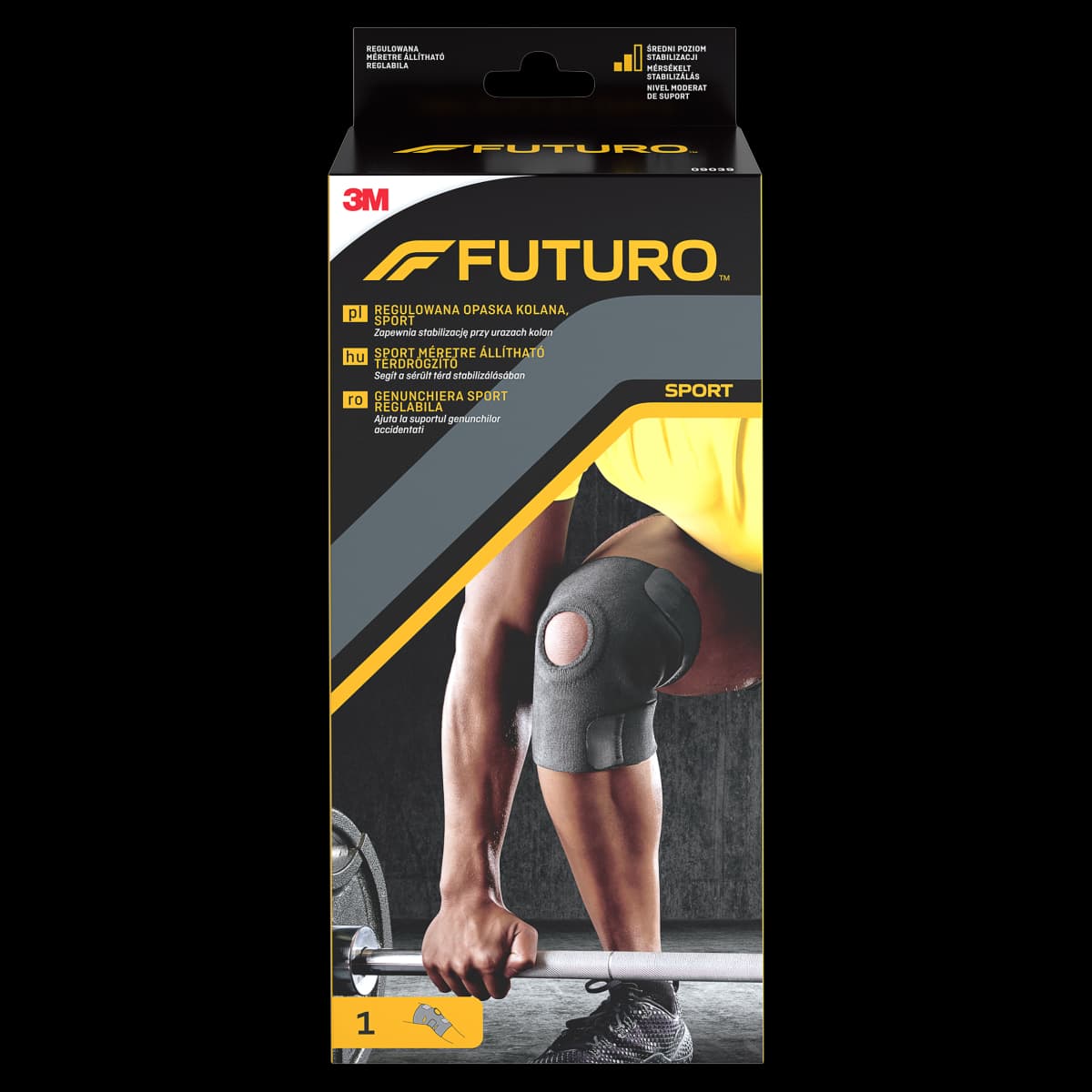 Futuro Sport Regulowana opaska kolana 33,0-44,4 cm