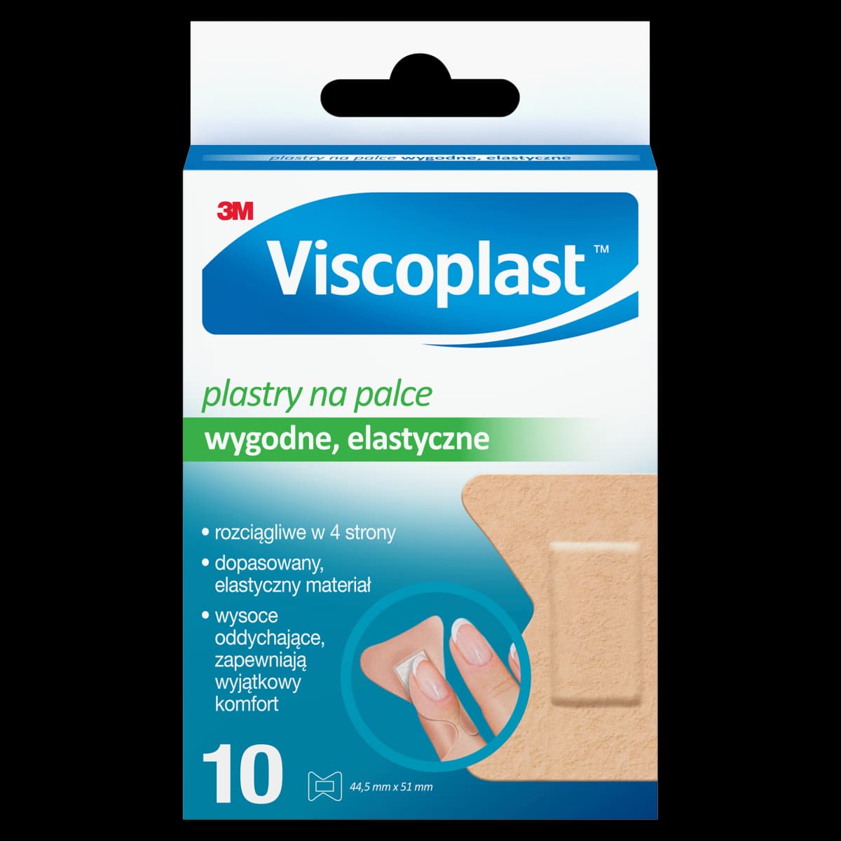 Viscoplast Plastry na palce 44,5 mm x 51 mm 10 sztuk