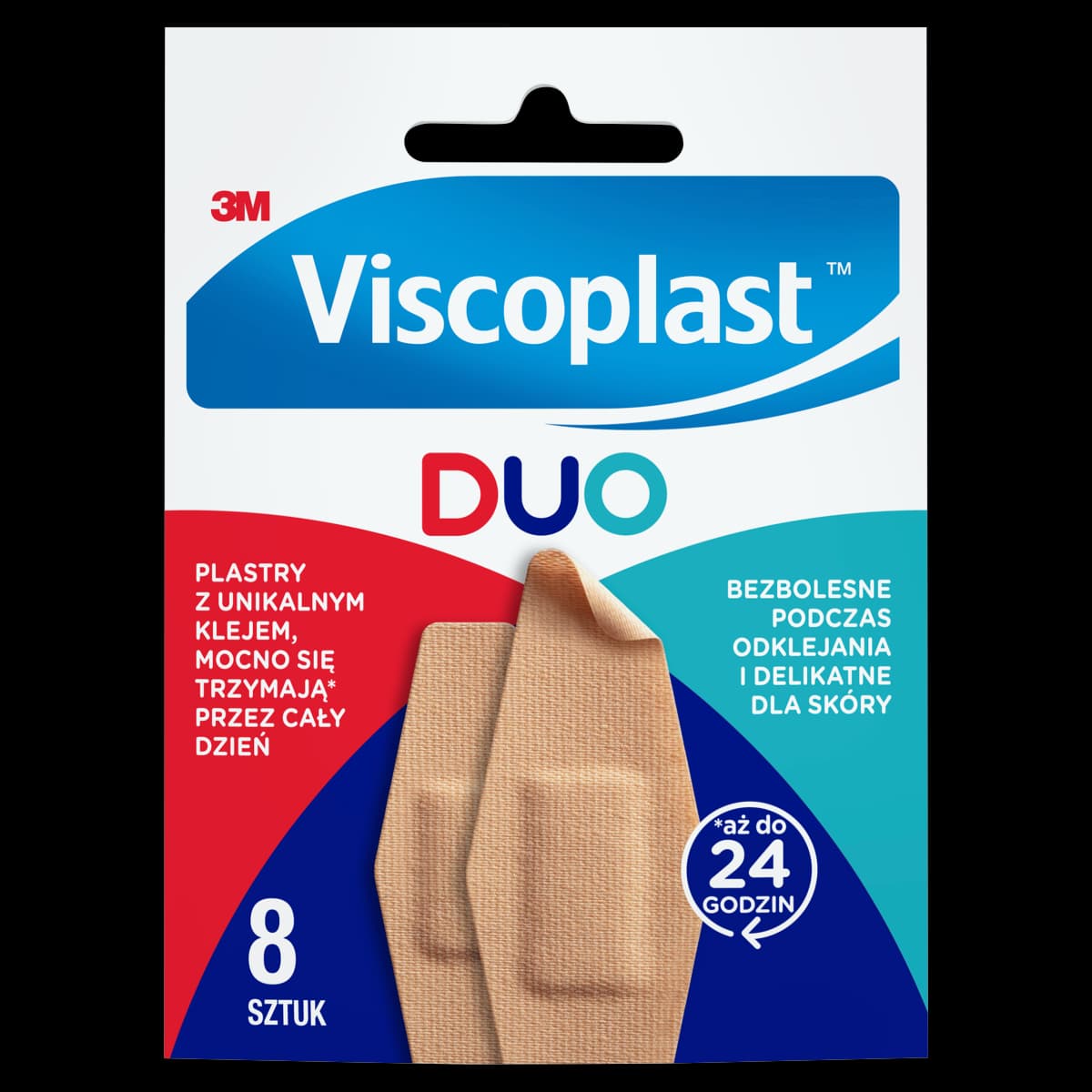 Viscoplast Duo Zestaw plastrów 8 sztuk