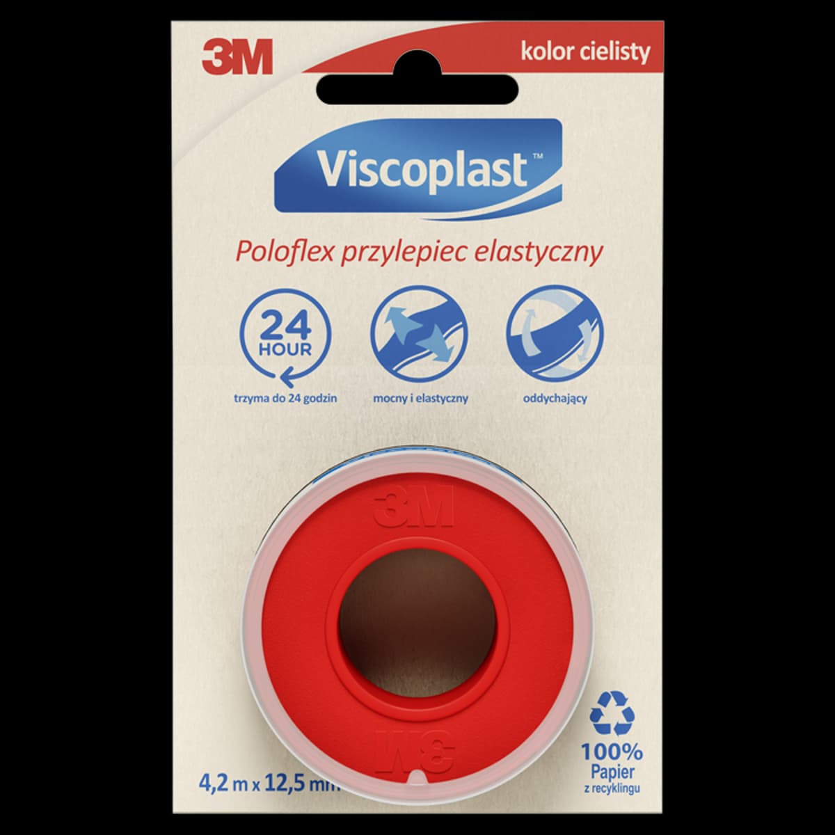 Viscoplast Poloflex Przylepiec elastyczny 4,2 m x 12,5 mm