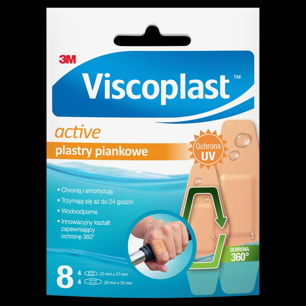 Viscoplast Active Plastry piankowe 8 sztuk