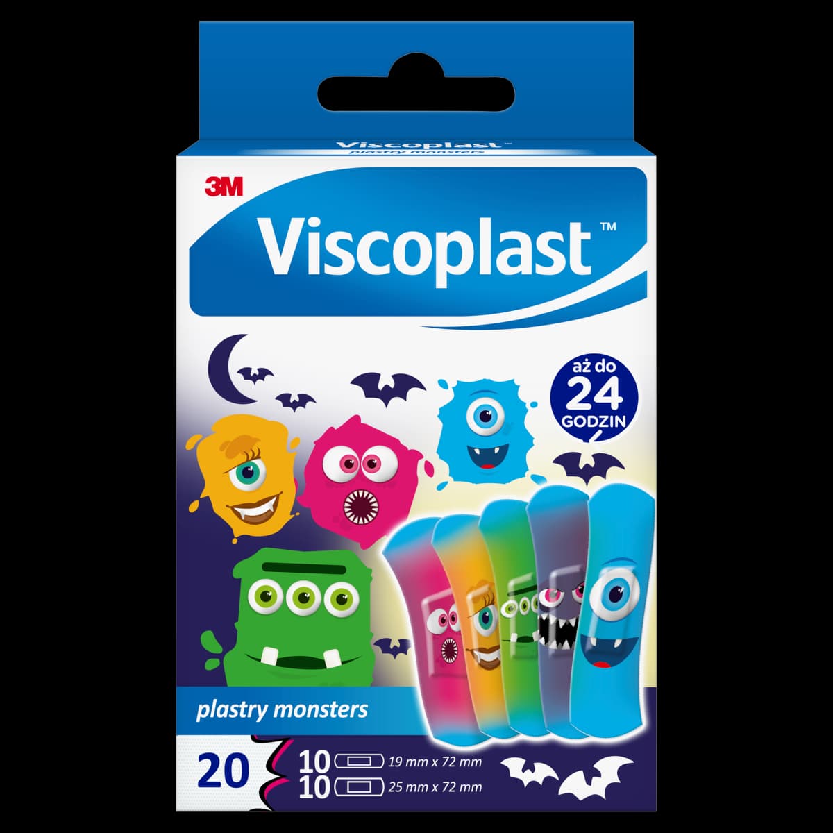 Viscoplast Monsters Plastry 2 rozmiary 20 sztuk