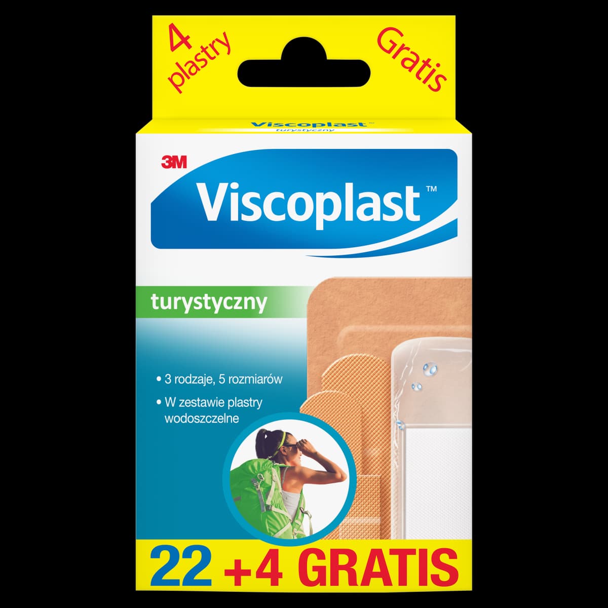Viscoplast Turystyczny zestaw plastrów 26 sztuk