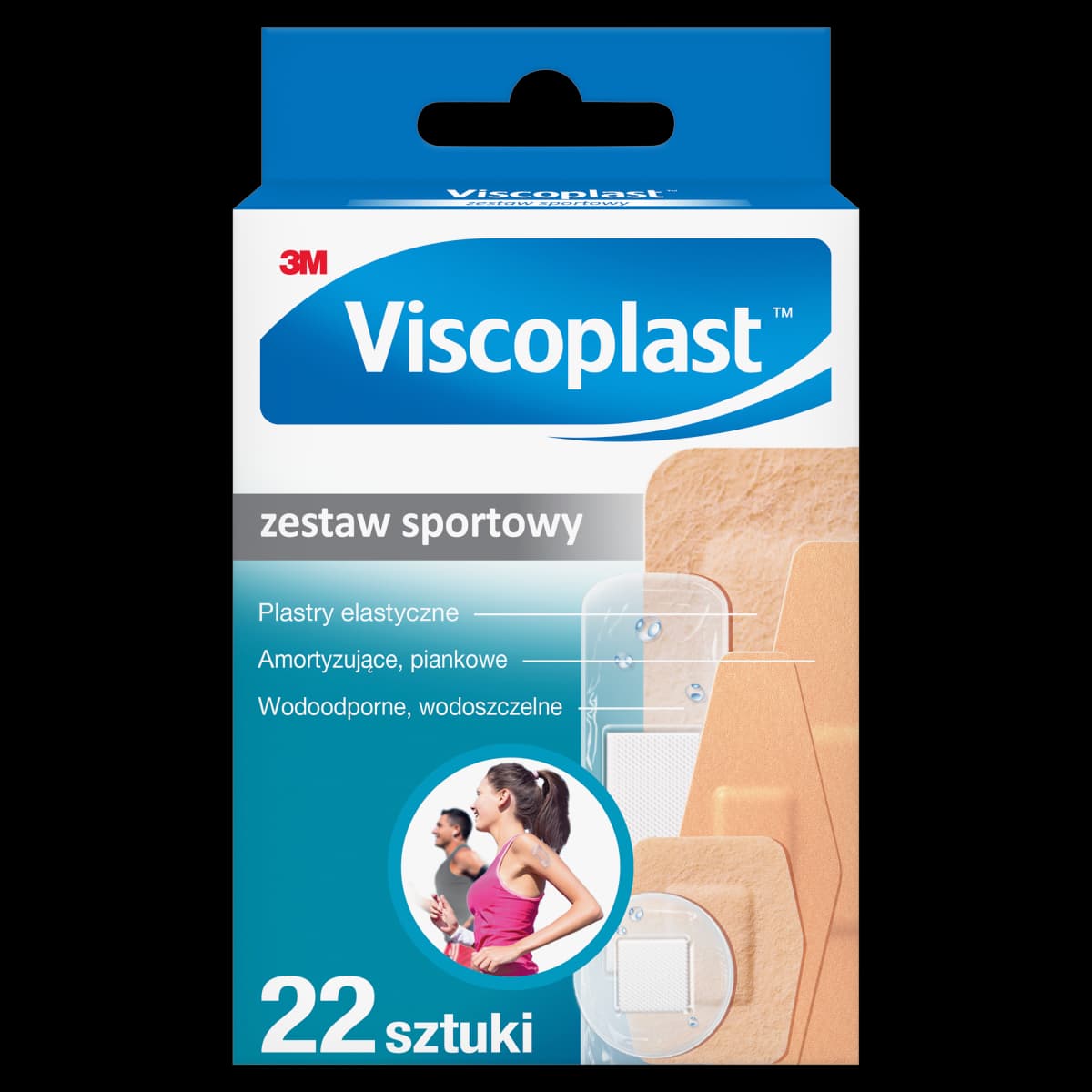 Viscoplast Plastry zestaw sportowy 22 sztuki