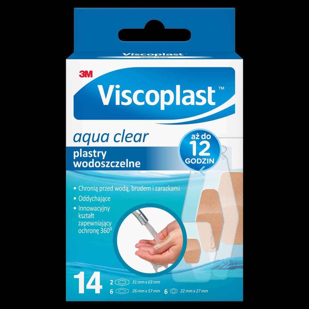 Viscoplast Aqua Clear Plastry wodoszczelne 14 sztuk