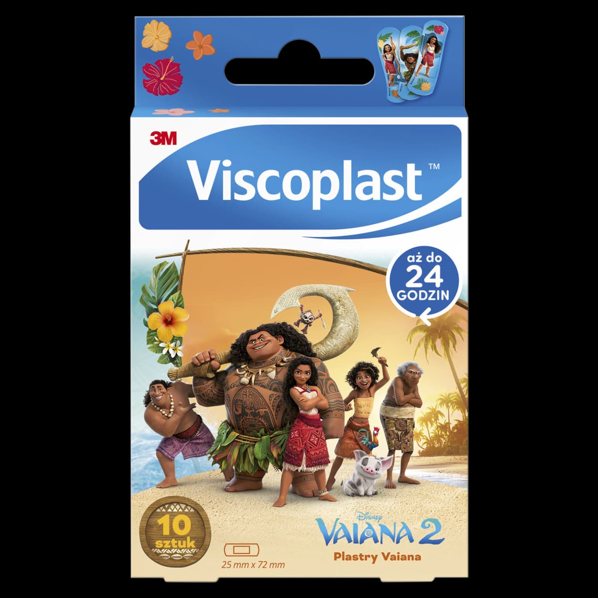Viscoplast Vaiana 2 Plastry 72 mm x 25 mm 10 sztuk