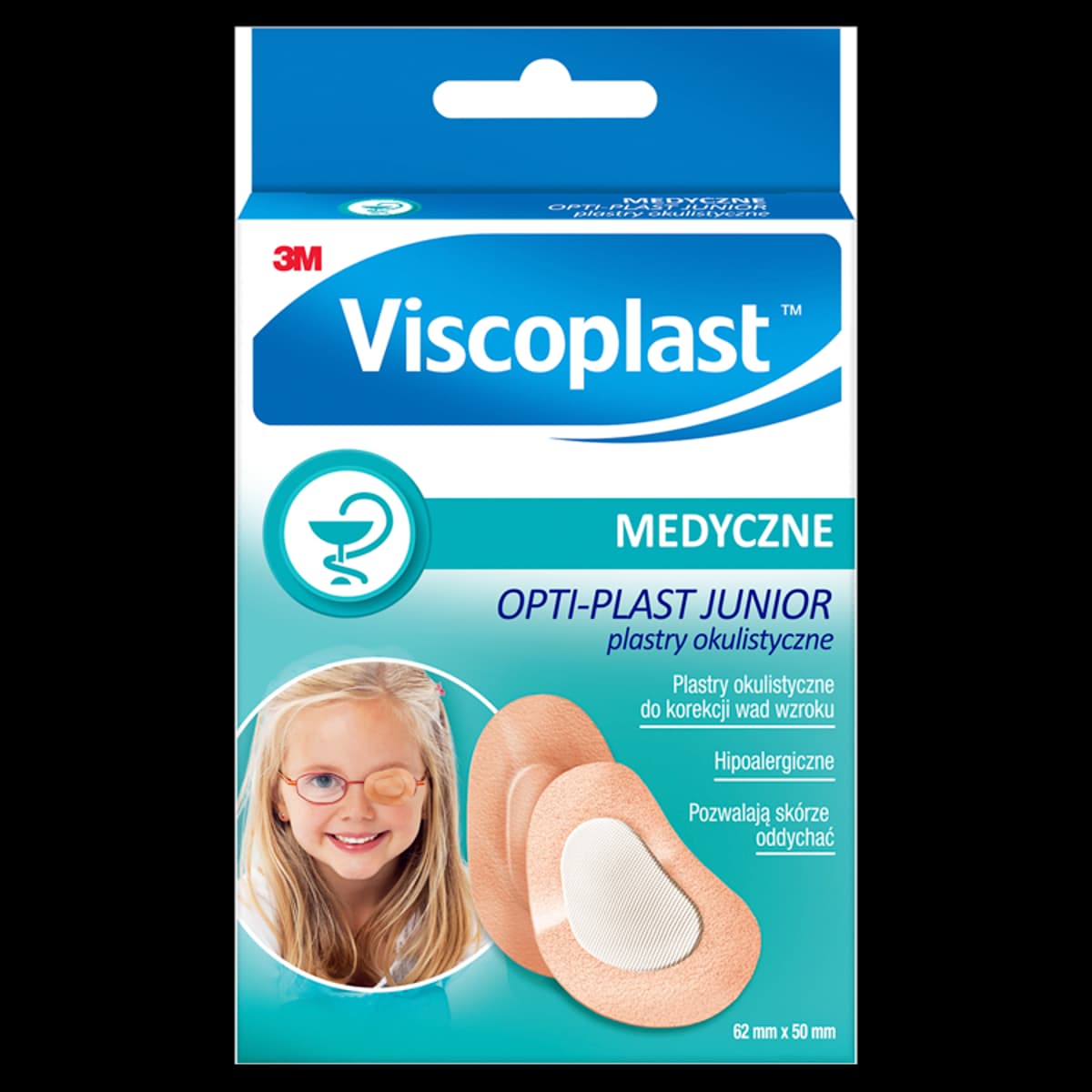 Viscoplast Opti-Plast Junior Plastry okulistyczne 82 mm x 57 mm 10 sztuk