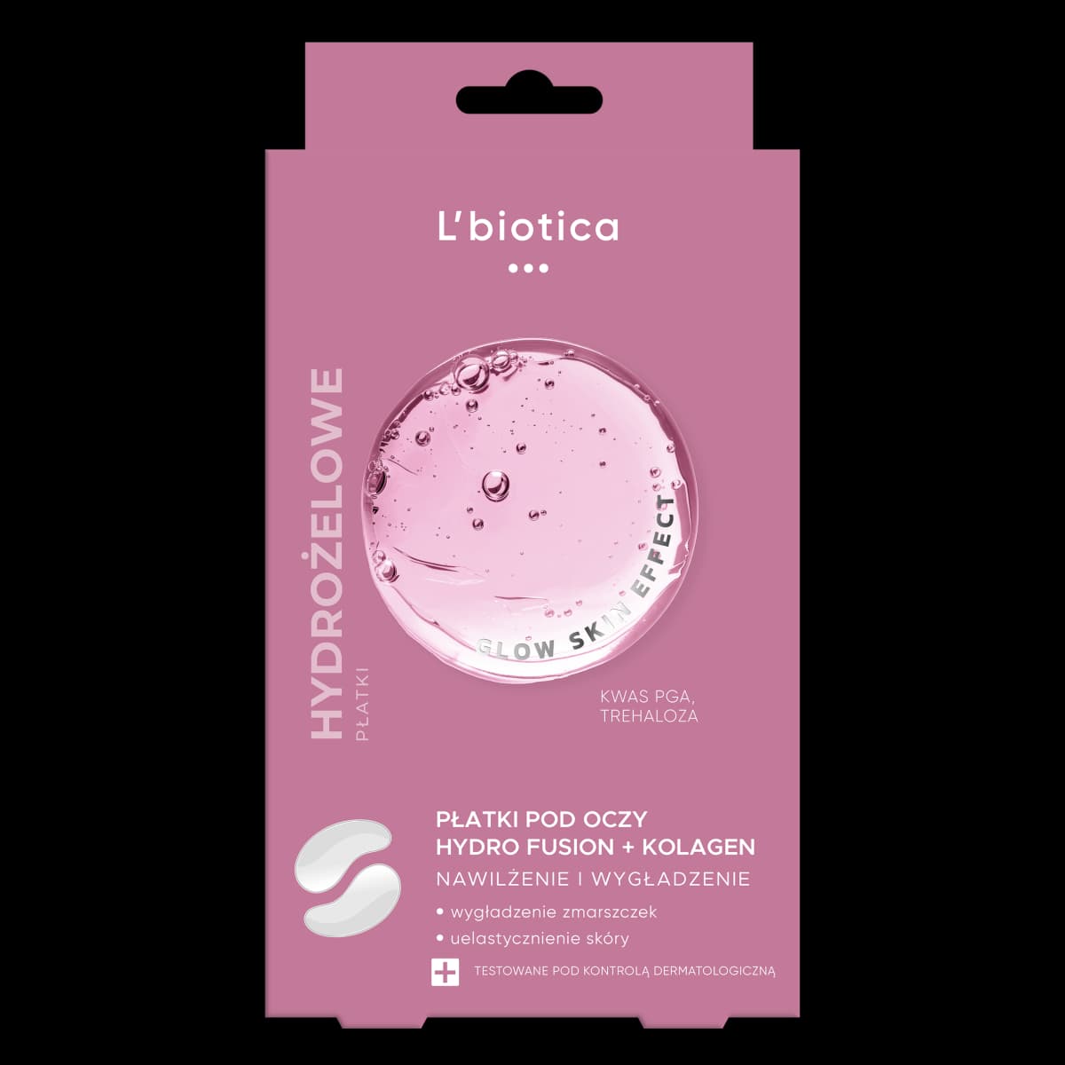 L'biotica PGA Hydro Fusion Hydrożelowe płatki pod oczy z kolagenem 2 szt.