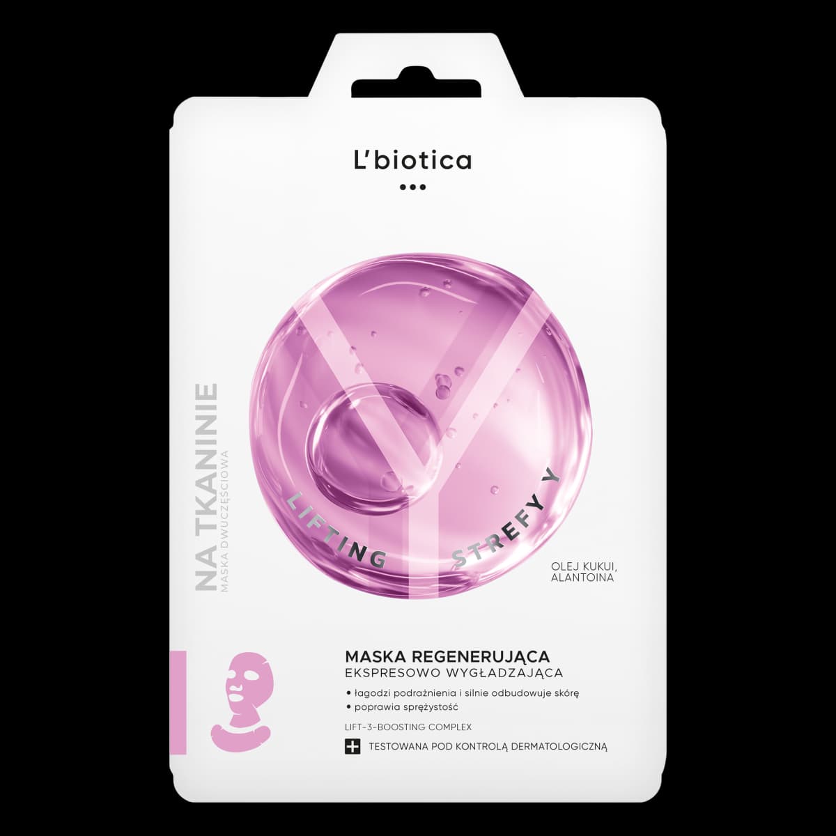 L'biotica Lifting Strefy Y Regenerująca maska do twarzy ekspresowo wygładzająca 1 szt.