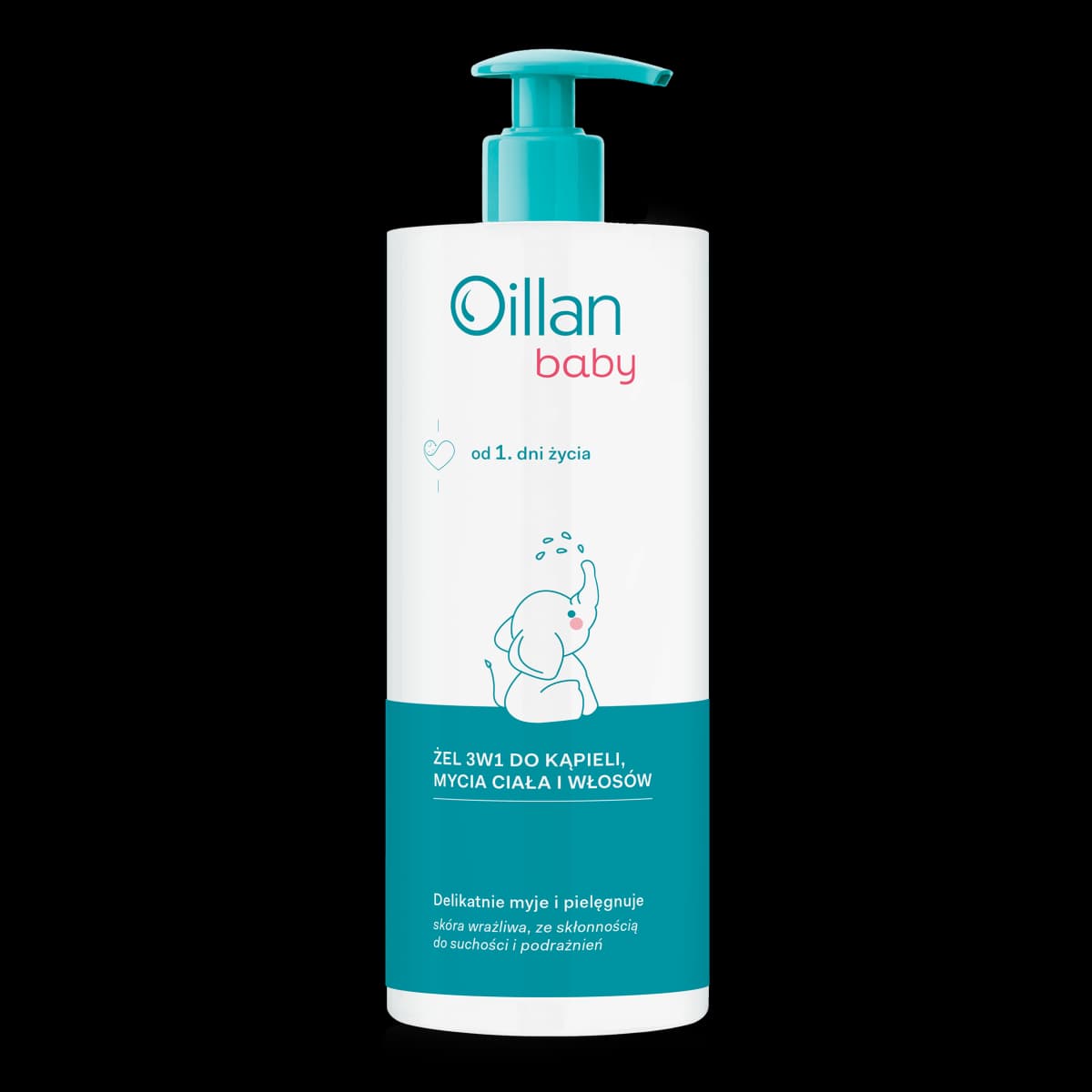 Oillan Baby Żel 3w1 do kąpieli, mycia ciała i włosów 750 ml