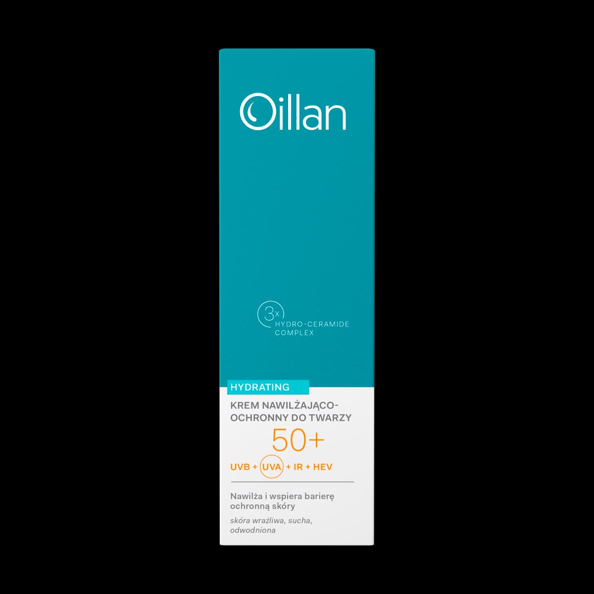Oillan Hydrating Krem nawilżający do twarzy z SPF50+ dla skóry suchej i wrażliwej 50 ml