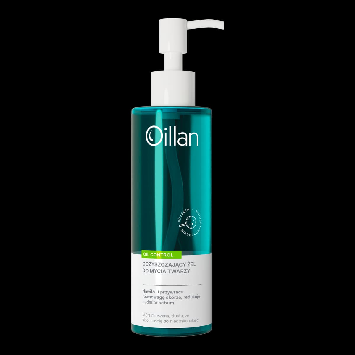 Oillan Oil Control Oczyszczający żel do mycia twarzy przeciw niedoskonałościom 200 ml