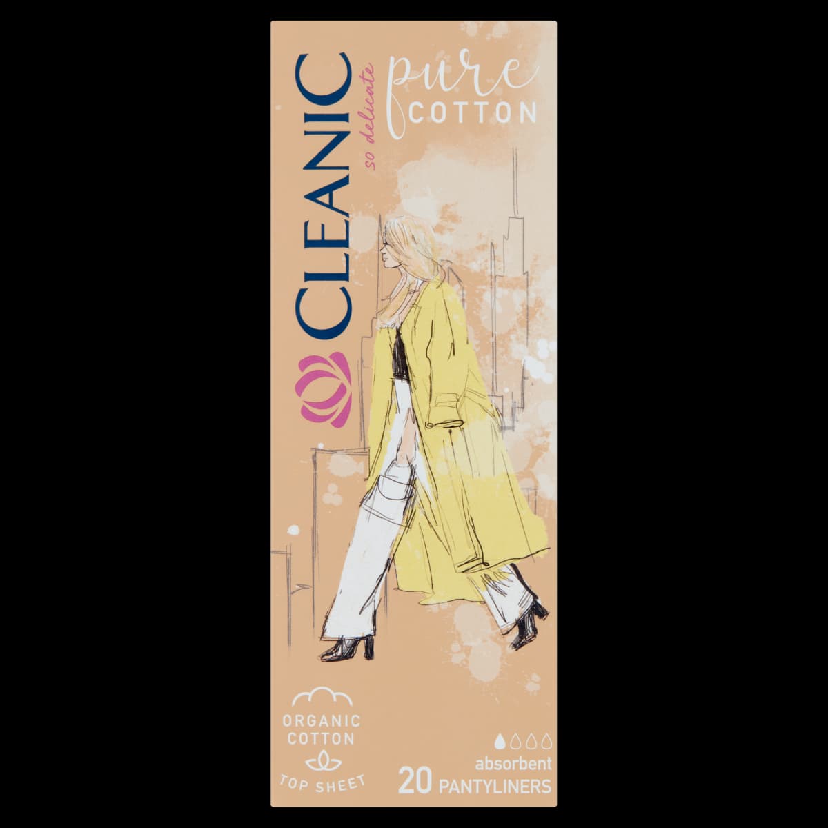 Cleanic Pure Cotton Wkładki higieniczne 20 sztuk