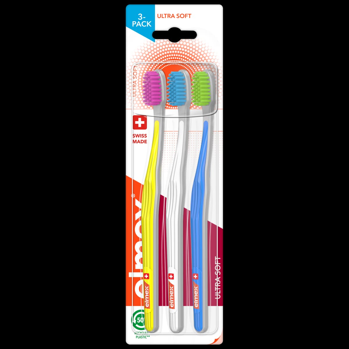 Elmex ULTRA SOFT Szczoteczka do zębów bardzo miękka SOFT 3 szt.