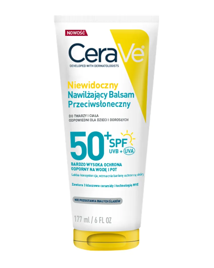 CeraVe Balsam przeciwsłoneczny niewidoczny bardzo wysoka ochrona SPF 50+ 177 ml