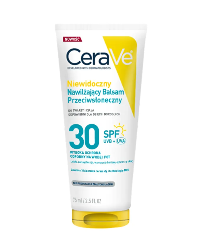 CeraVe Balsam przeciwsłoneczny niewidoczny wysoka ochrona SPF 30 75 ml