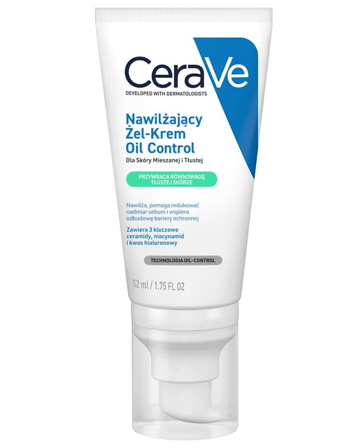 CeraVe Oil Control Żel-krem nawilżający dla skóry mieszanej i tłustej 52 ml