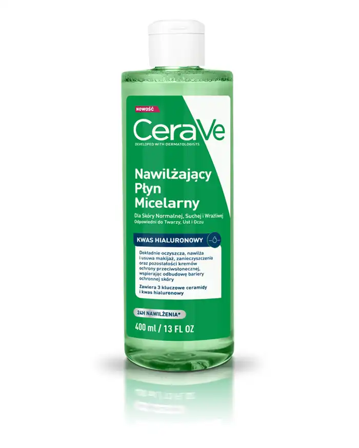 CeraVe Woda micelarna nawilżająca do skóry normalnej, suchej i wrażliwej 400 ml