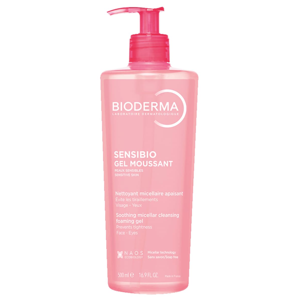 Bioderma Sensibio Gel Moussant Kojąco-łagodzący żel do mycia twarzy dla skóry wrażliwej 500 ml