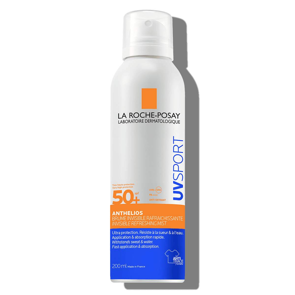 La Roche-Posay Anthelios UVSPORT Mgiełka o bardzo wysokiej ochronie niewidoczna odświeżająca SPF 50+ 200 ml