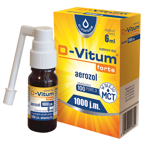 D-Vitum Forte 1000 j.m. aerozolu 100 porcji płyn 6 ml