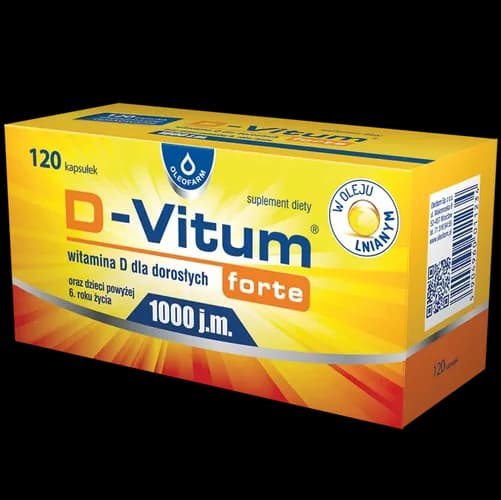 D-Vitum Forte 1000 j.m. 120 kapsułek