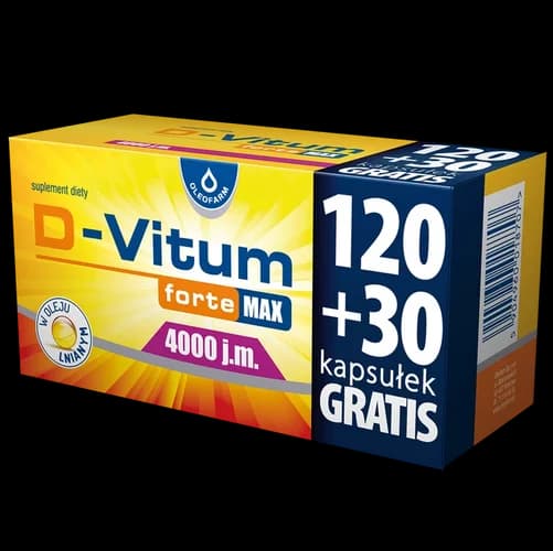 D-Vitum Forte Max 4000 j.m. 150 kapsułek