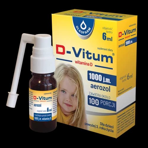 D-Vitum Witamina D3 1000 j.m. 100 porcji aerozol 6 ml