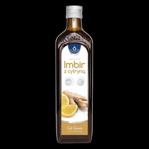 Imbir z cytryną i witaminą c płyn 490 ml