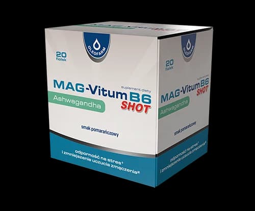 Mag-Vitum B6 Ashwagandha shot płyn 20 fiolek