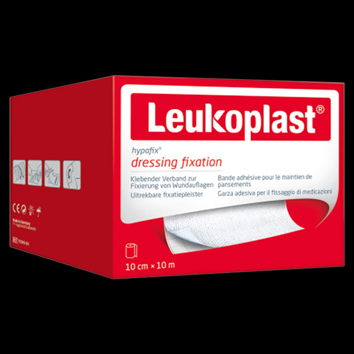 Leukoplast Hypafix przylepiec z włókniny do mocowania całej powierzchni opatrunku 10 cm x 10 m
