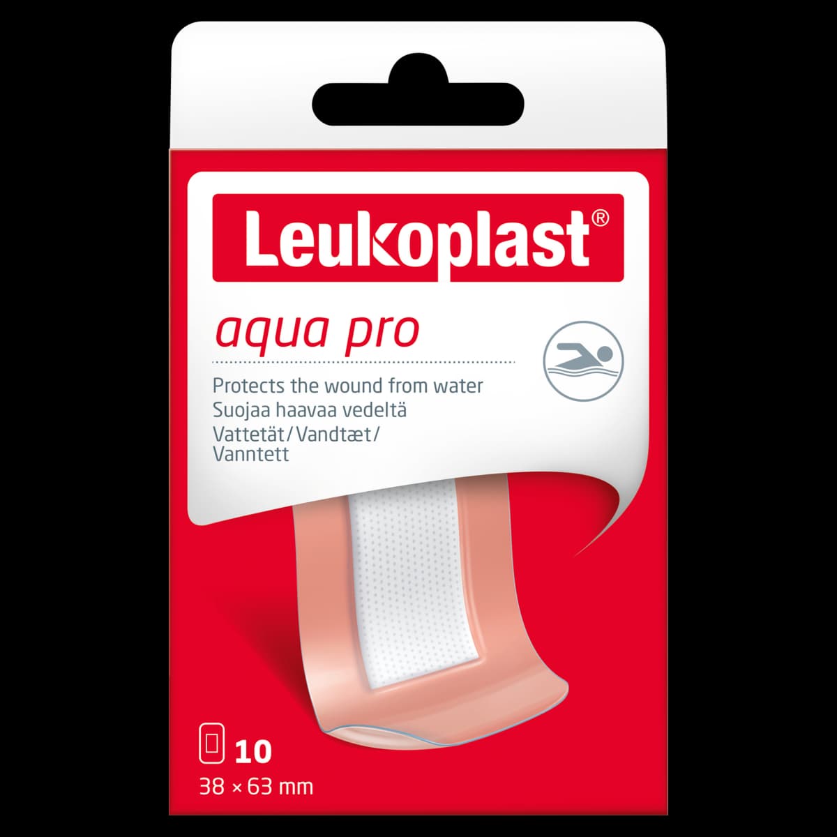 Leukoplast opatrunek 38 x 63 mm 10 sztuk