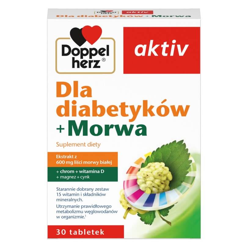 Doppelherz Aktiv Dla diabetyków + morwa 30 tabletek