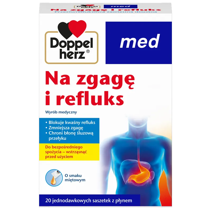 Doppelherz Med Na zgagę i refluks płyn 20 saszetek