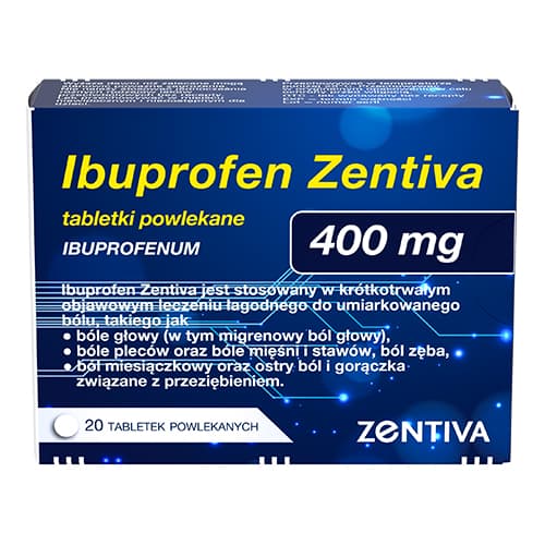 Ibuprofen Zentiva 400 mg 20 tabletek