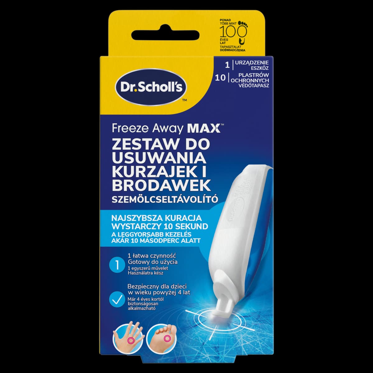 Dr. Scholl's Freeze Away Max Zestaw do usuwania kurzajek i brodawek