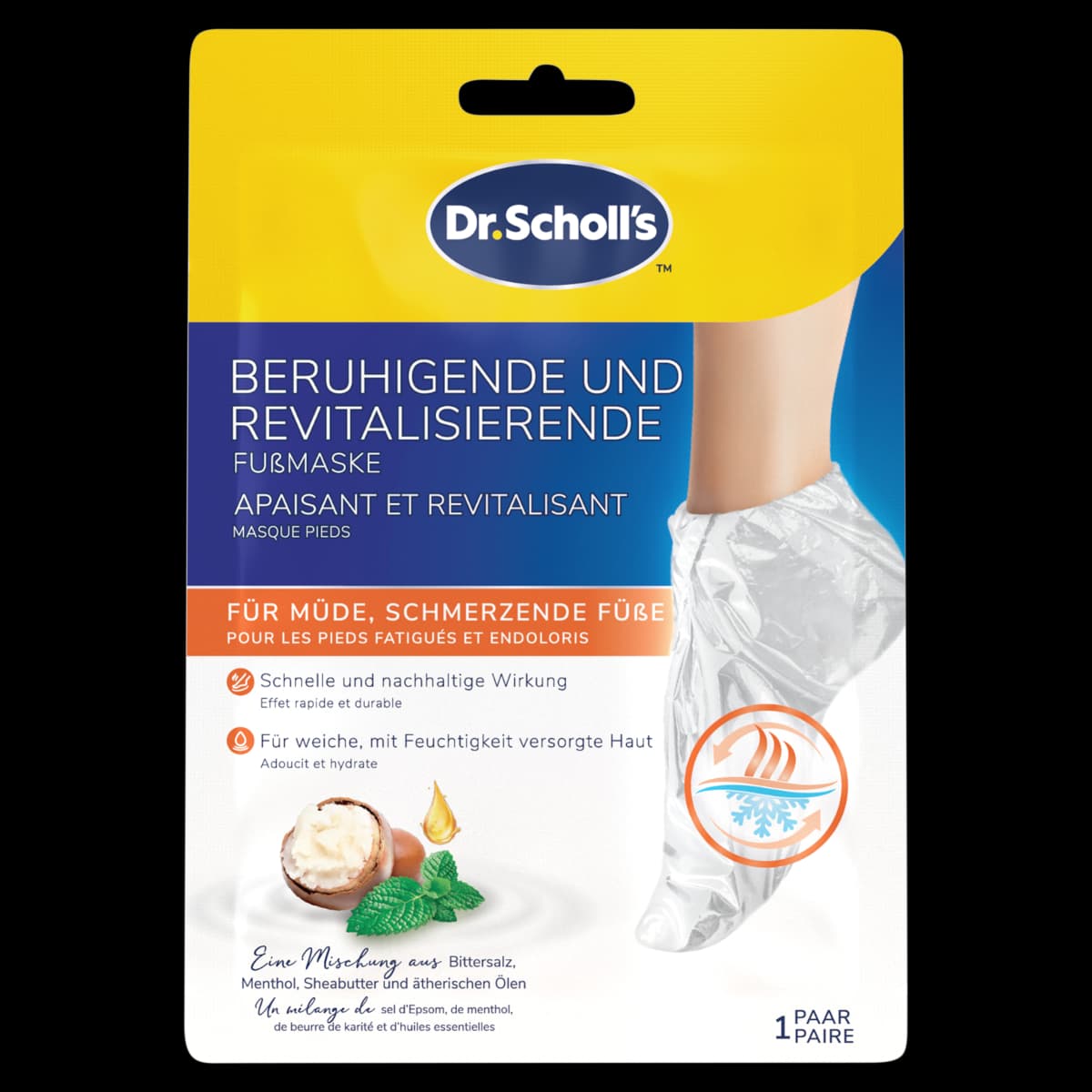 Dr. Scholl's Maska do stóp kojąco-rewitalizująca 1 para