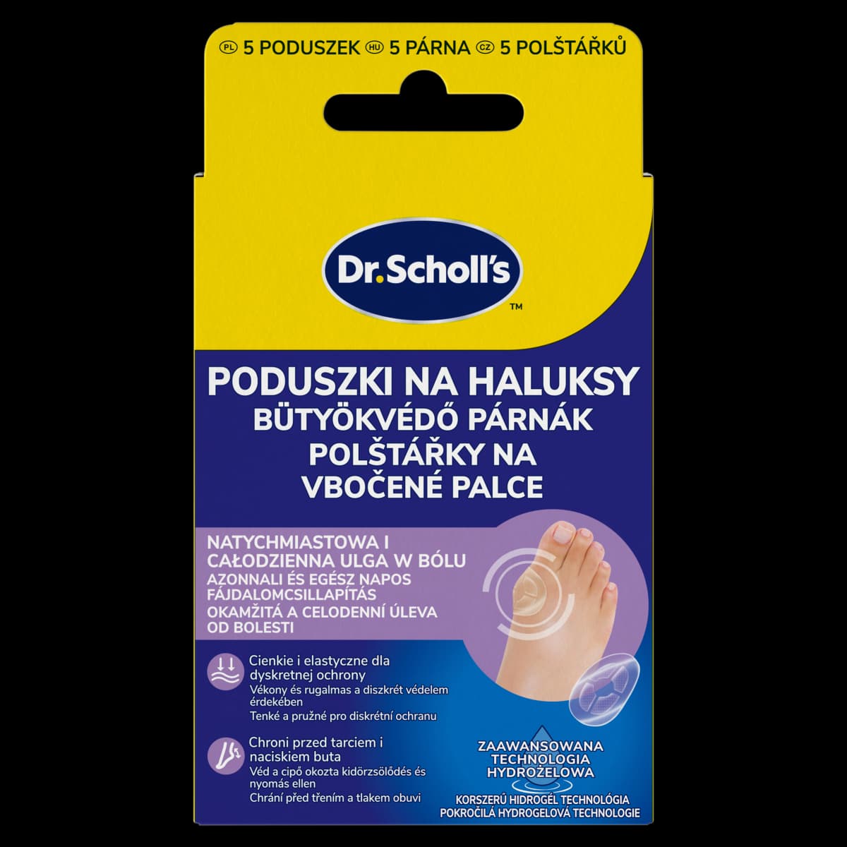 Dr. Scholl's Poduszki na haluksy 5 sztuk