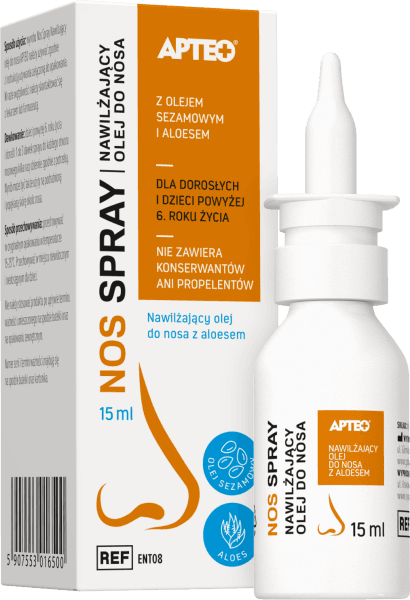 Nos spray nawilżający olej do nosa APTEO 15ml