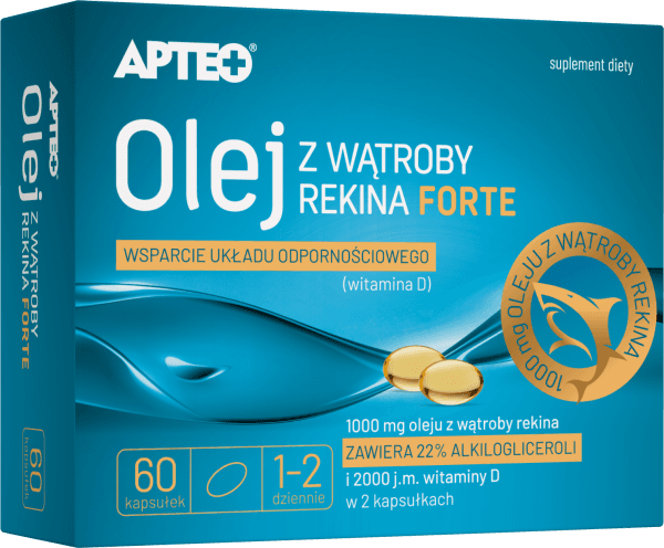 Olej z wątroby rekina Forte APTEO 60 kapsułek