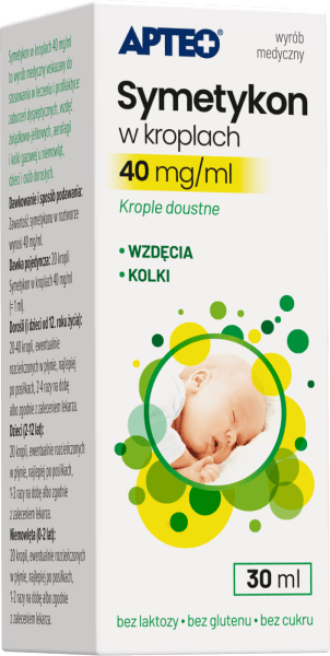 Symetykon w kroplach APTEO, 40 mg/ml, 30 ml