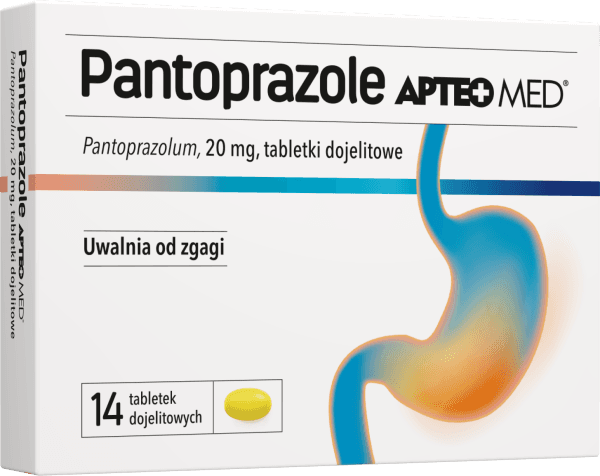Pantoprazole APTEO MED 14 tabletek dojelitowych
