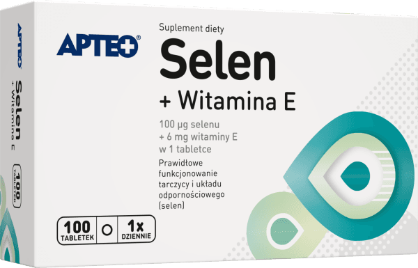 Selen + Witamina E APTEO 100 tabletek