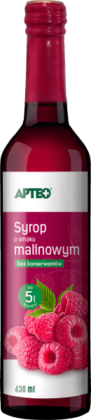 Syrop o smaku malinowym APTEO 430ml