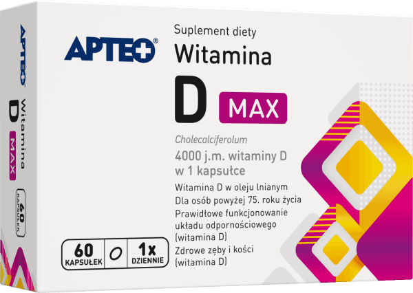 Witamina D Max APTEO 60 kapsułek