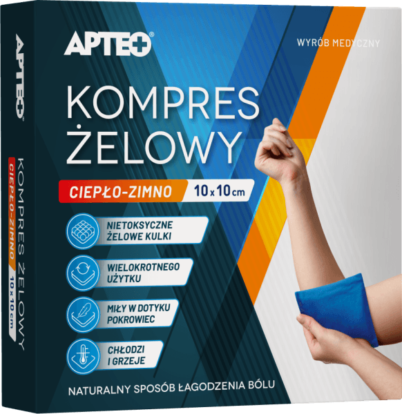 Kompres żelowy ciepło-zimno APTEO 10 cm x 10 cm