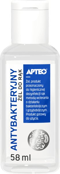 Antybakteryjny żel do rąk APTEO 58ml