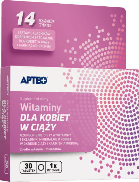 Witaminy dla kobiet w ciąży APTEO 30 tabletek