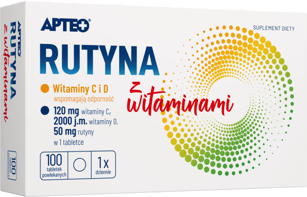 Rutyna z witaminami APTEO 100 tabletek powlekanych
